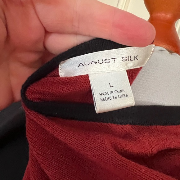 Large size tunic, color block, soft. August Silk, L. Good condition - Picture 4 of 4